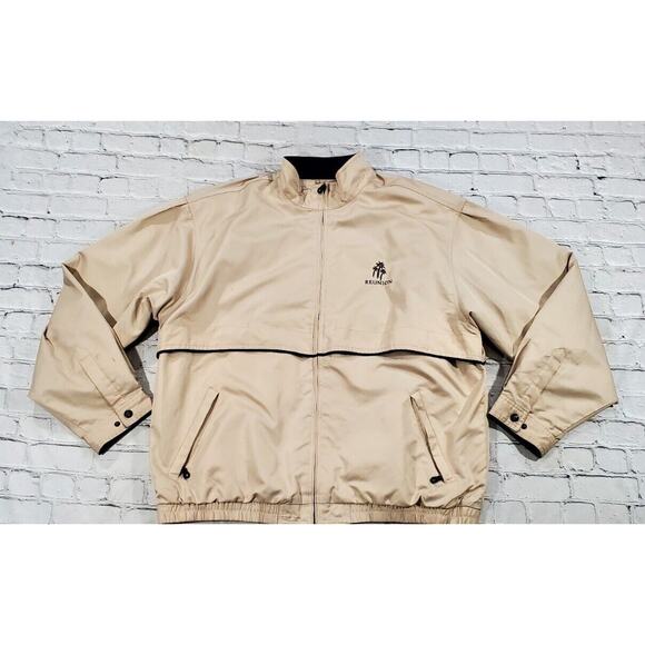 Cutter & Buck Beige Vented Windbreaker Jacket REUNION MENS SIZE XL - Picture 1 of 10